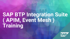 SAP BTP Integration Suite ( APIM, Event Mesh ) Training